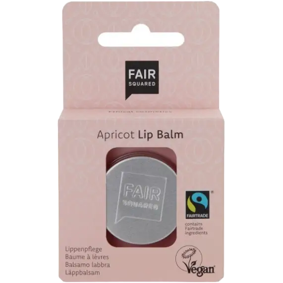 FAIR SQUARED Lip Balm – Vegane Lippenpflege mit Fairtrade-Ölen - Aprikose