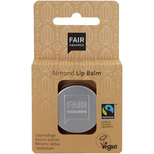 FAIR SQUARED Lip Balm – Vegane Lippenpflege mit Fairtrade-Ölen - Mandel