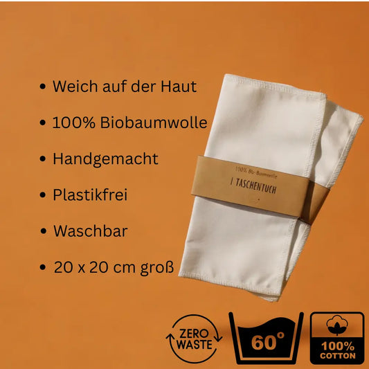 Stofftaschentücher aus Biobaumwolle - Stofftaschentuch